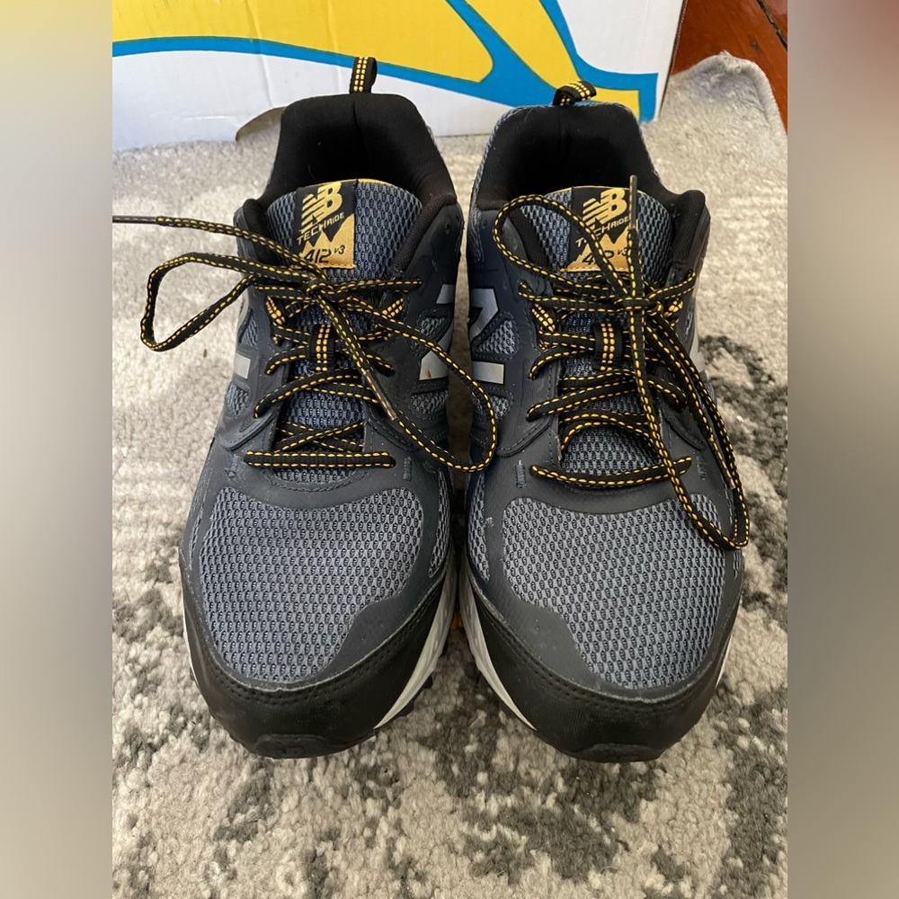 New Balance 412v3 Men’s Trail Running Shoes Blue/Yellow Size 12 4E